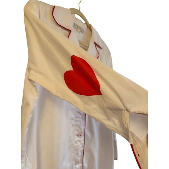 TOSS Designs Red Heart Nightshirt Women's Sz. S/M - Picture 4 of 9